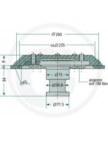 JOST Kráľovský čap - 12 x 33 mm